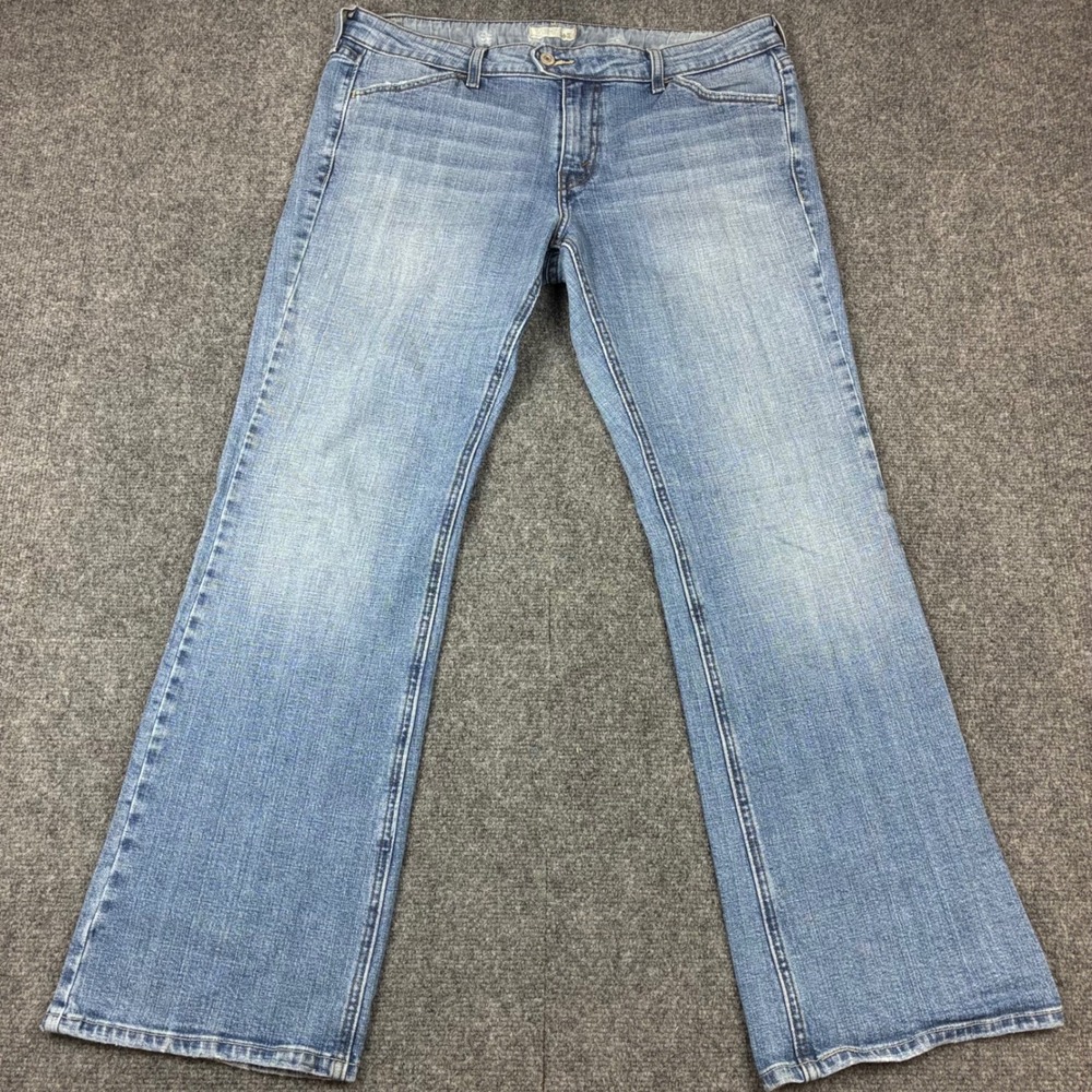 Levis 545 Low Boot Cut Jeans Womens 14M Medium Wash Stretch Flap Pocket Denim